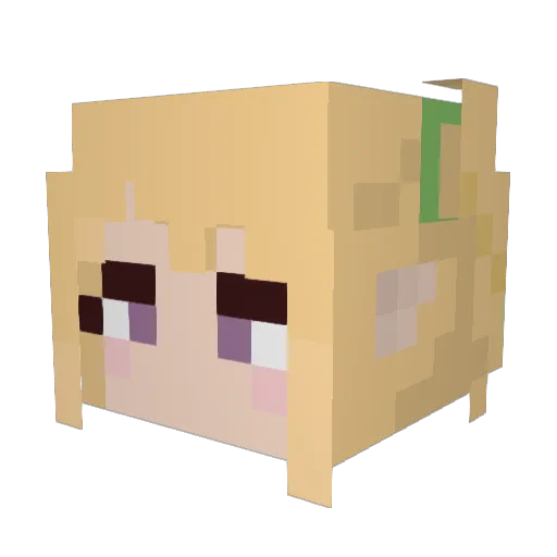 MC_ranto Minecraft avatar head, 3D render