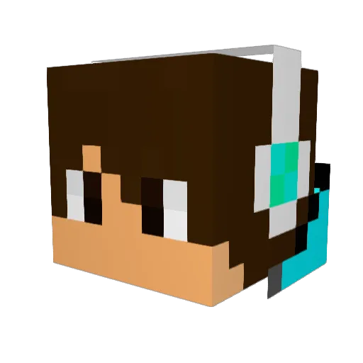 MCandy24 Minecraft avatar head, 3D render