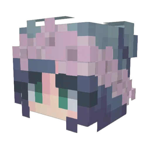 MCape11 Minecraft avatar head, 3D render