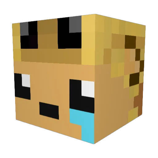 MCath3 Minecraft avatar head, 3D render