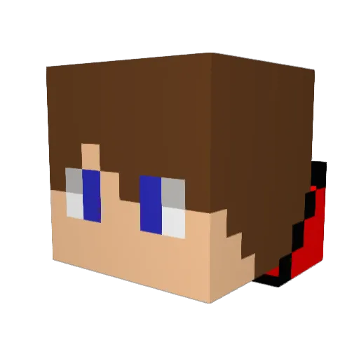 MCcanadaTD Minecraft avatar head, 3D render