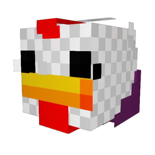 MCcool181 Minecraft avatar head, 3D render