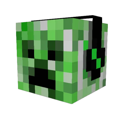 MCcrafter0708 Minecraft avatar head, 3D render