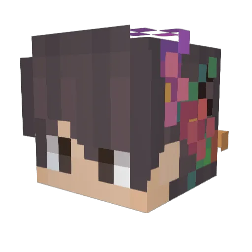 MCcy101 Minecraft avatar head, 3D render
