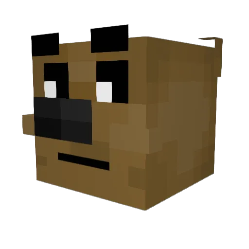 MCdiuca Minecraft avatar head, 3D render