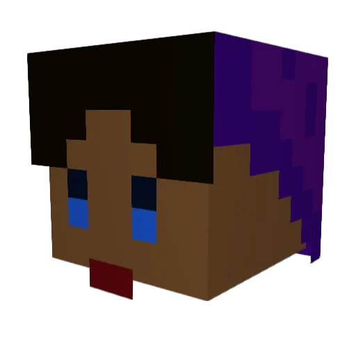 MCfrog_2 Minecraft avatar head, 3D render