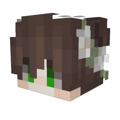 MChroma Minecraft avatar head, 3D render