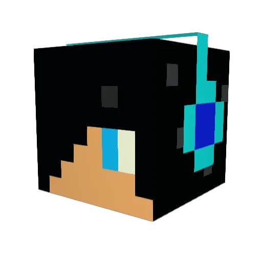 MChuo_yan Minecraft avatar head, 3D render