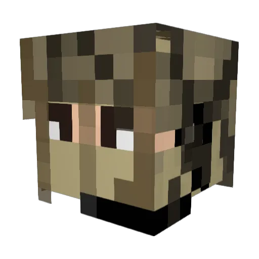 MCisaac08 Minecraft avatar head, 3D render