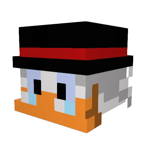MCkoningSem Minecraft avatar head, 3D render