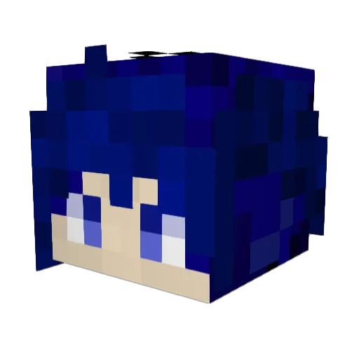 MCksAurora Minecraft avatar head, 3D render