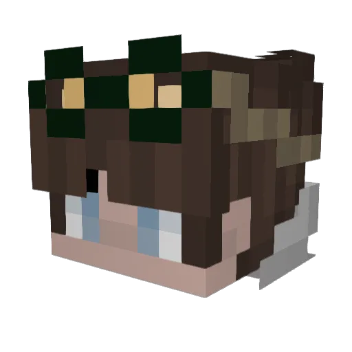 MCl0s Minecraft avatar head, 3D render