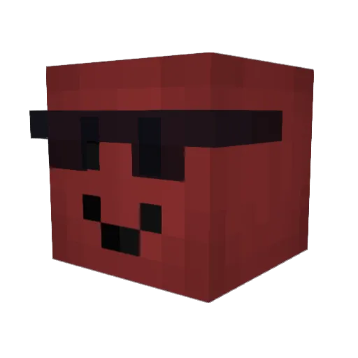 MCminifrosh Minecraft avatar head, 3D render