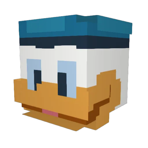 MCnoop38 Minecraft avatar head, 3D render