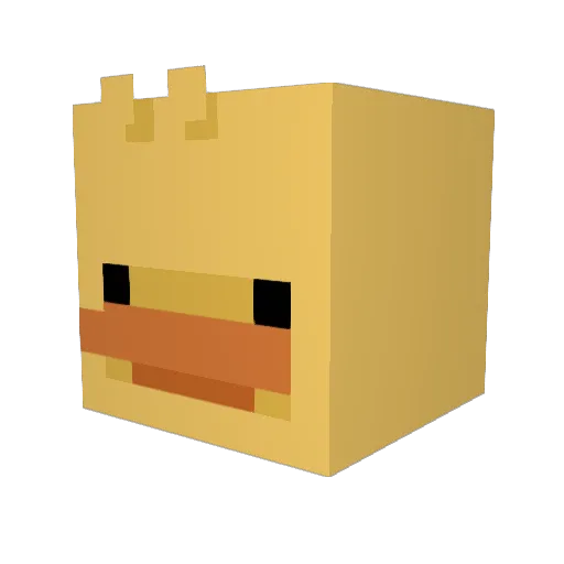 MColcko Minecraft avatar head, 3D render