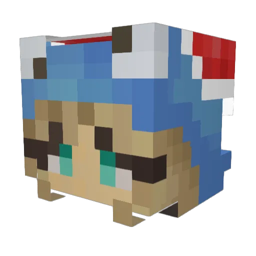 MCookiee Minecraft avatar head, 3D render