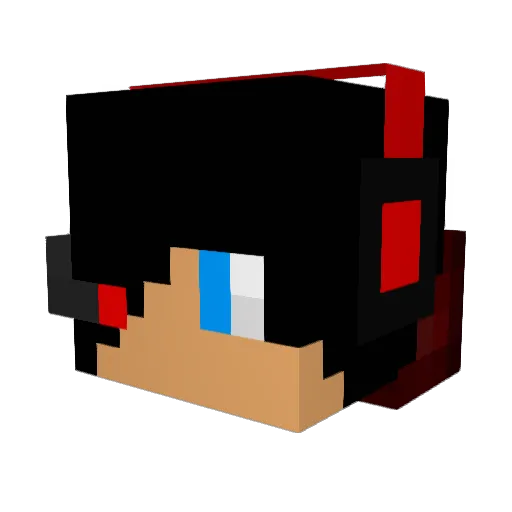 MCreepercreeps Minecraft avatar head, 3D render