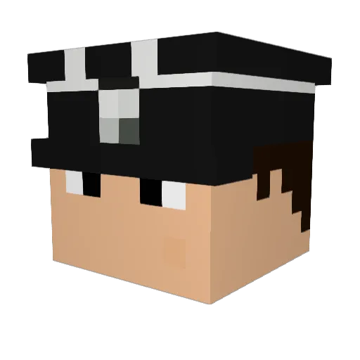 MCsEpic Minecraft avatar head, 3D render