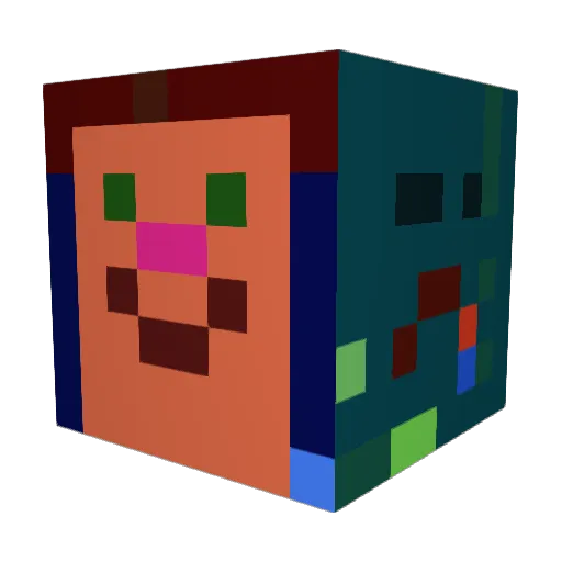 MCsheep5 Minecraft avatar head, 3D render