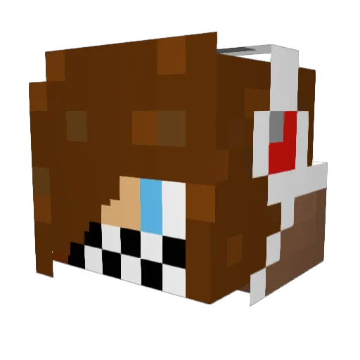 MCspecialis Minecraft avatar head, 3D render