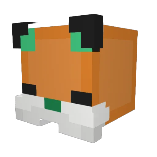 MCspike500 Minecraft avatar head, 3D render