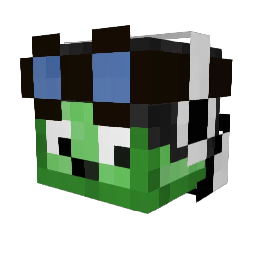 MCstarVK Minecraft avatar head, 3D render