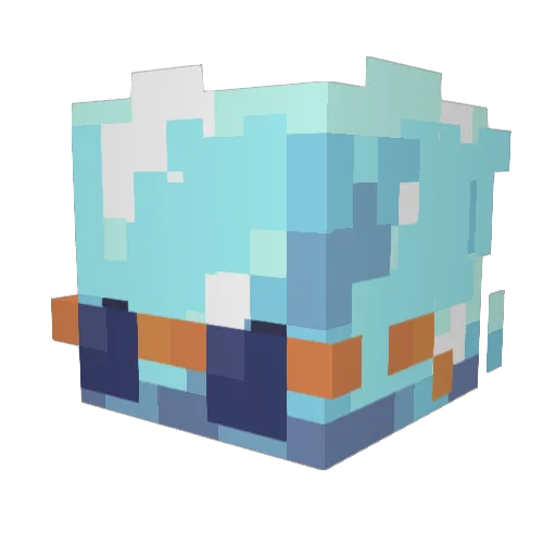MCubo Minecraft avatar head, 3D render