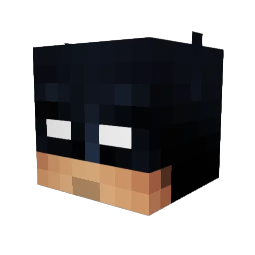 MCurrey Minecraft avatar head, 3D render