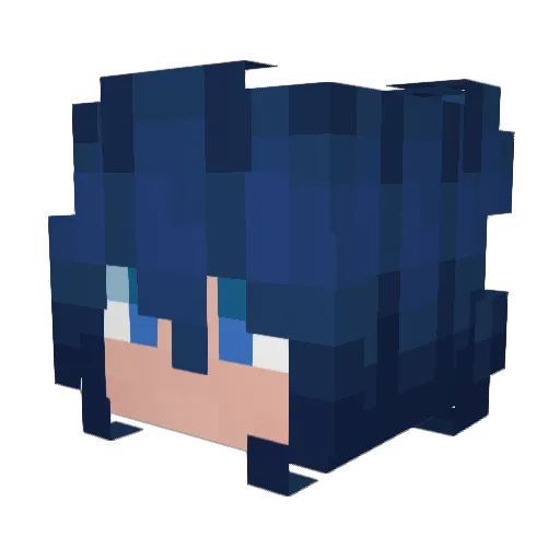 MCuzbee Minecraft avatar head, 3D render