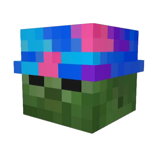 MCwez Minecraft avatar head, 3D render