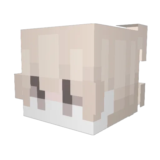 MCyys Minecraft avatar head, 3D render