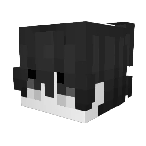 MCzz1 Minecraft avatar head, 3D render