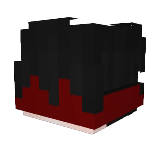 MD9_ Minecraft avatar head, 3D render