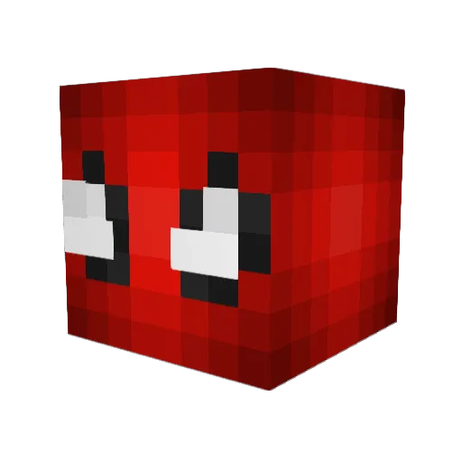 MDB72 Minecraft avatar head, 3D render