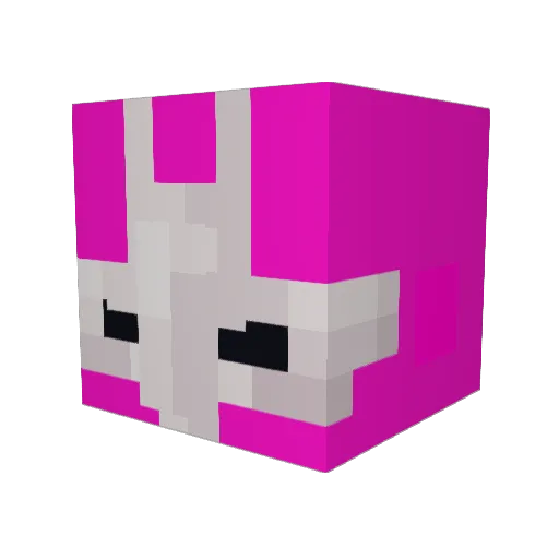 MDCGTN Minecraft avatar head, 3D render