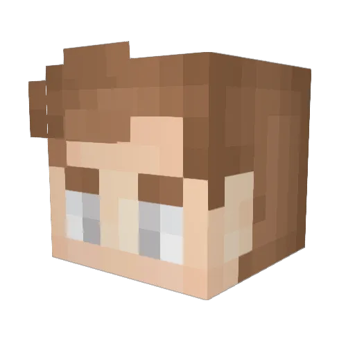 MDDrHouse Minecraft avatar head, 3D render