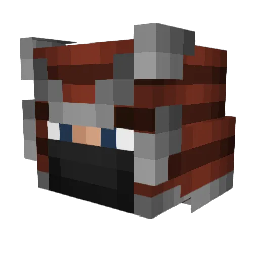 MDHobbits Minecraft avatar head, 3D render