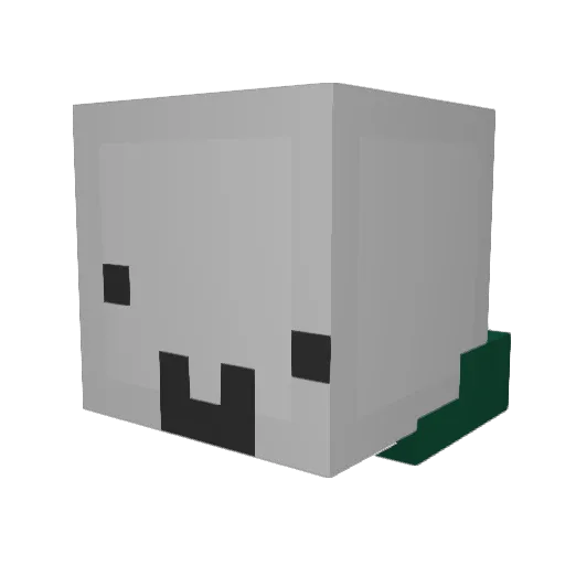 MDJSH Minecraft avatar head, 3D render