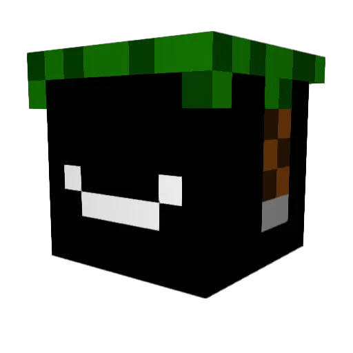 MDK_7 Minecraft avatar head, 3D render