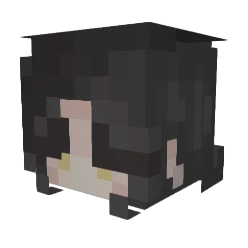 MDL0117 Minecraft avatar head, 3D render