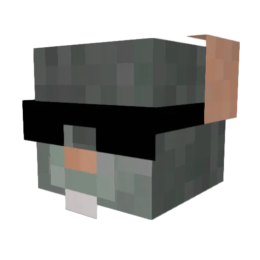 MDLFY Minecraft avatar head, 3D render