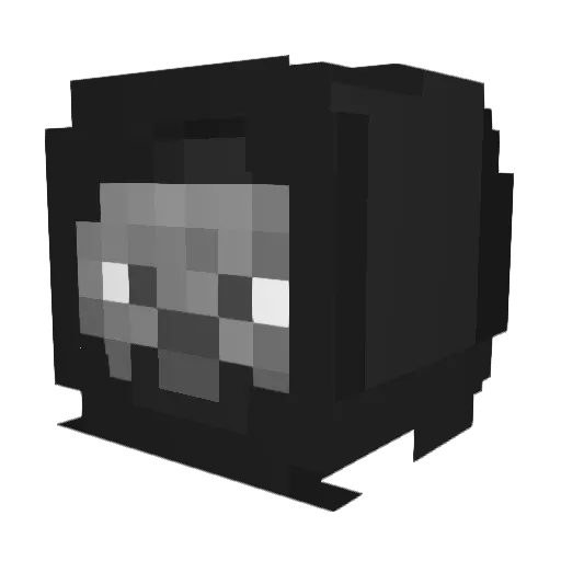 MDObbmafalda Minecraft avatar head, 3D render