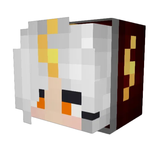 MDRJuelz Minecraft avatar head, 3D render