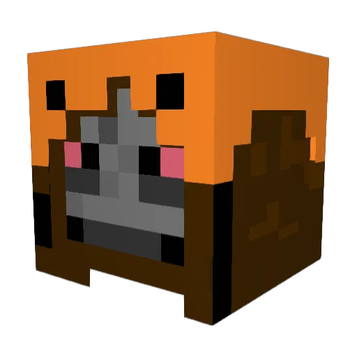MDR_Monark Minecraft avatar head, 3D render