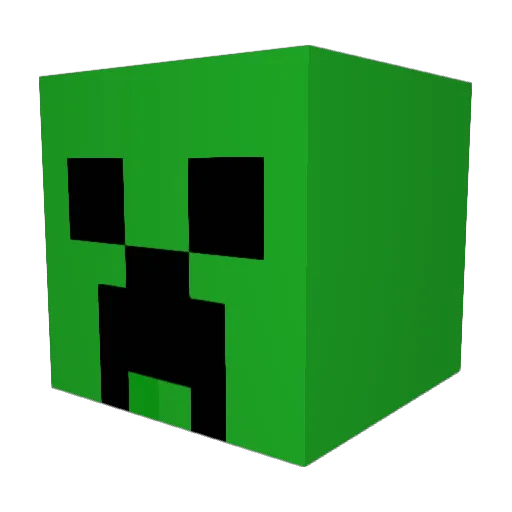MDSxBI58 Minecraft avatar head, 3D render