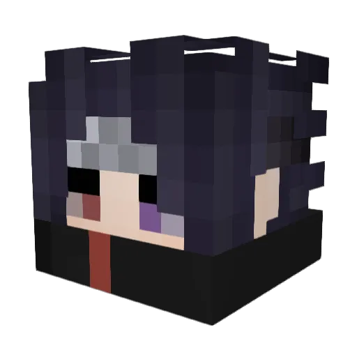 MDV_ Minecraft avatar head, 3D render