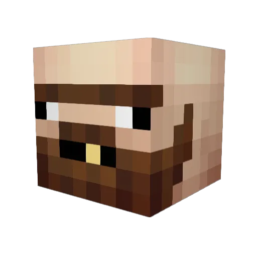 MD_DK Minecraft avatar head, 3D render