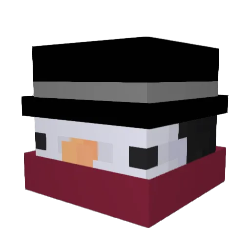 MDcity Minecraft avatar head, 3D render