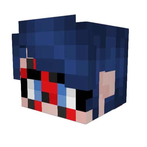 MDell21 Minecraft avatar head, 3D render