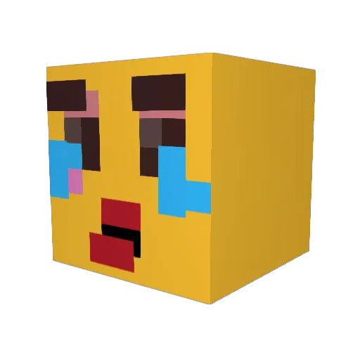 MDelonge Minecraft avatar head, 3D render